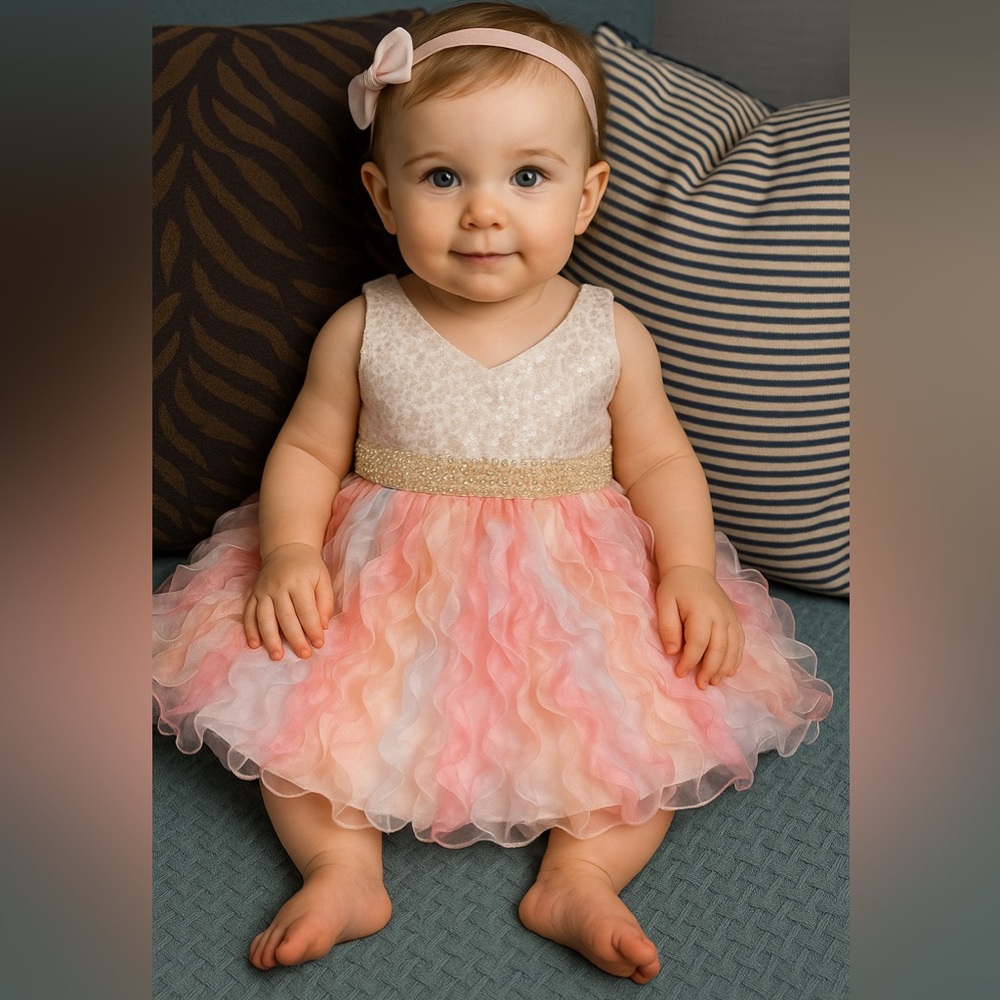 Couture Princess Baby Girl Dress – Size 2T – New with Tag